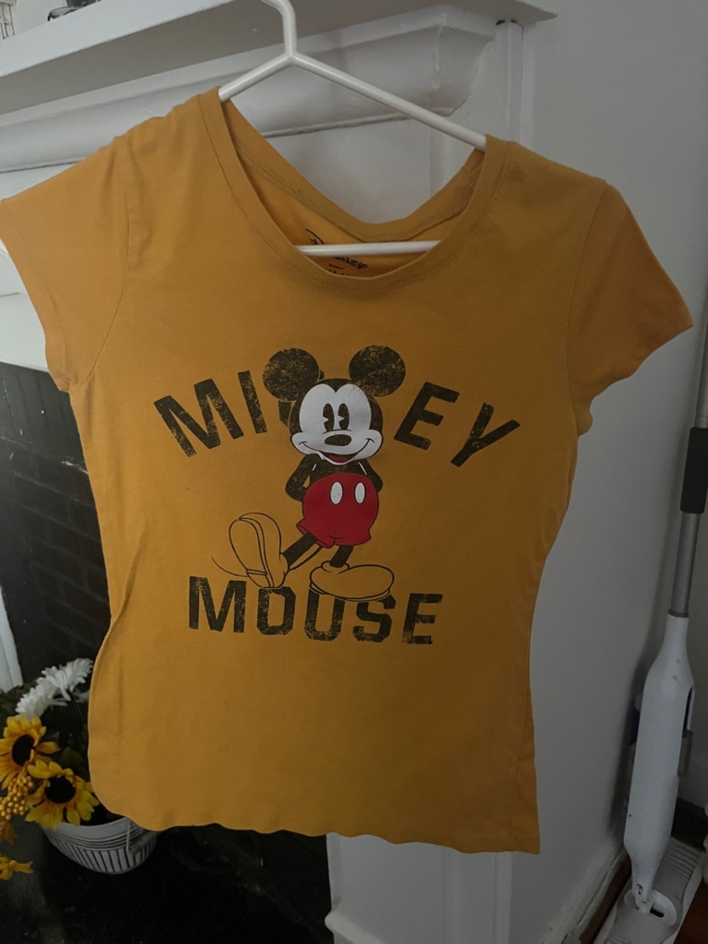 Disney Mustard Yellow Mickey Mouse Short Sleeve Tee